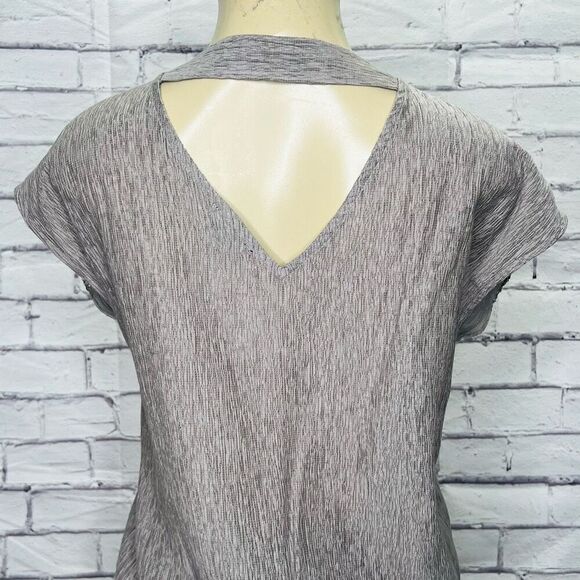 Stella & Dot Womens Silver Sequin Embellished Blouse Top Size XS - Picture 5 of 9